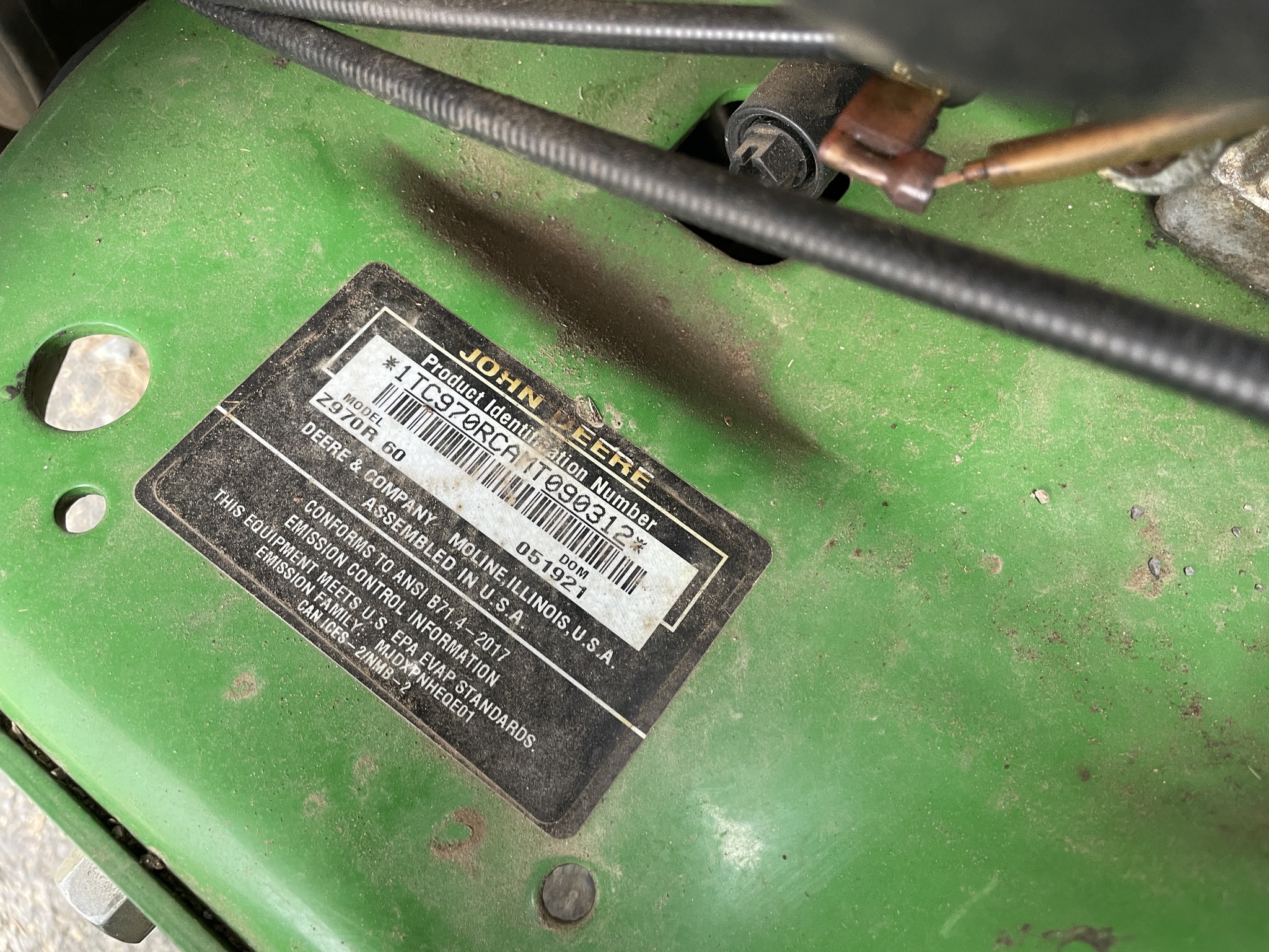 2021 John Deere Z970R Image 5