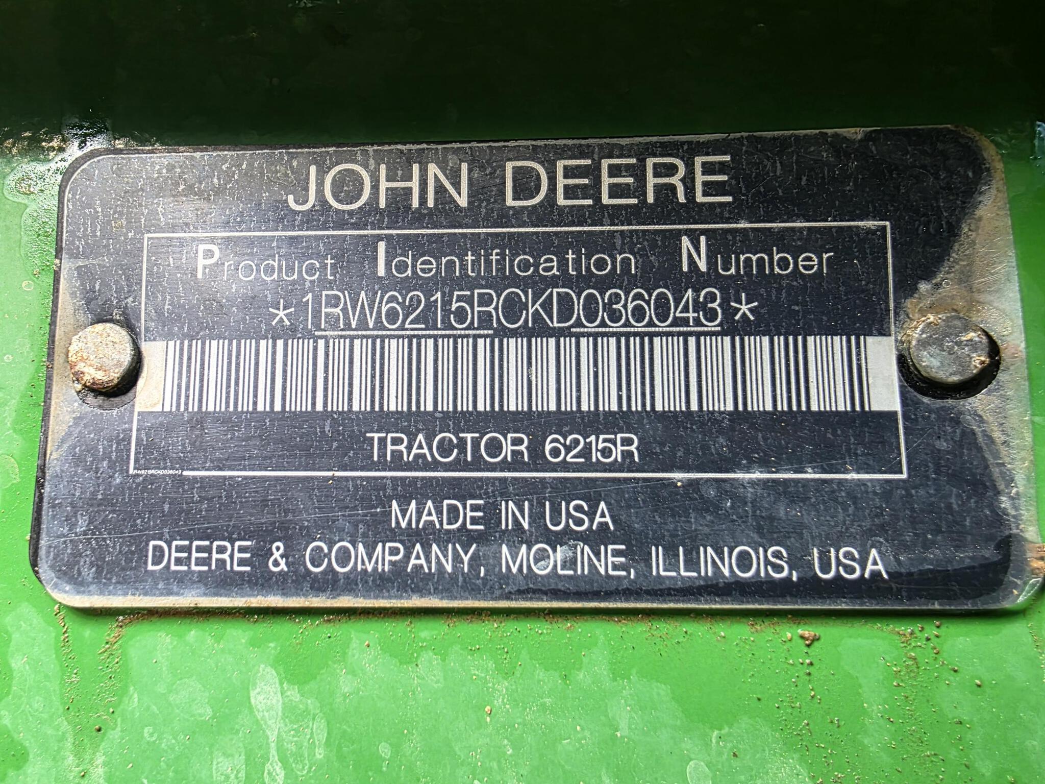 2019 John Deere 6215R Image 21