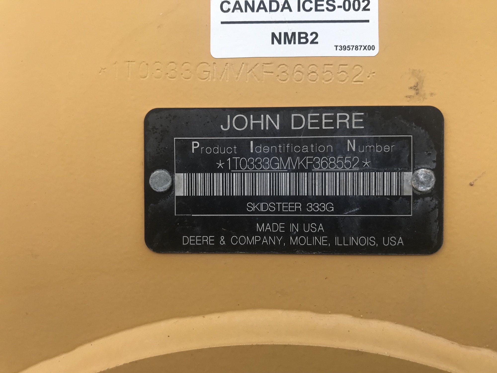 2019 John Deere 333G Image 5