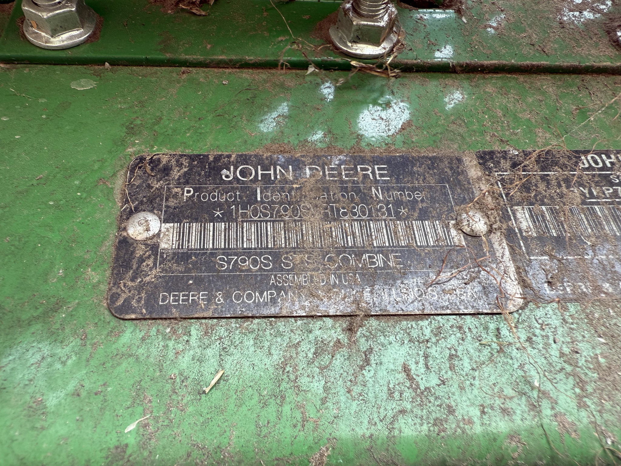  2024 John Deere S790 at Heritage Tractor in Brimfield, IL