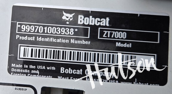 Photo of 2026 Bobcat ZT7000