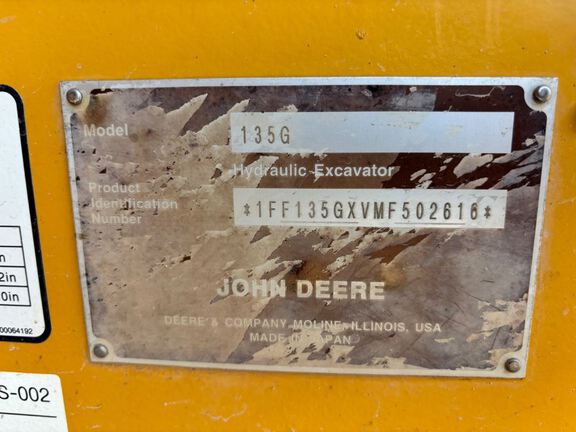 2021 John Deere 135G