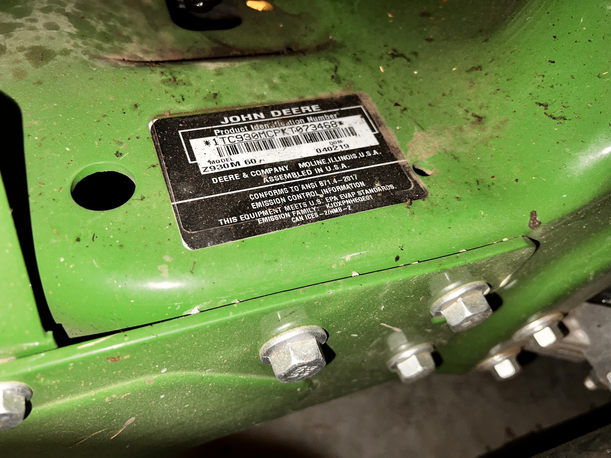 2019 John Deere Z930M ZeroTurn Mowers Berkey, OH