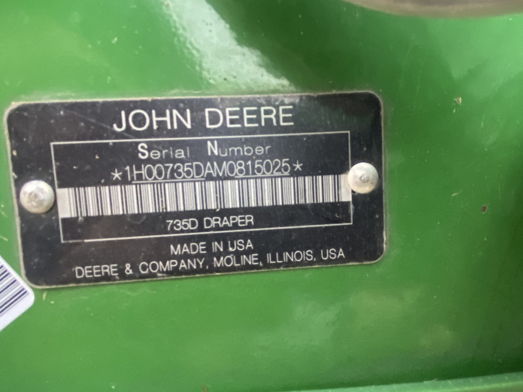 2021 John Deere 735D Image 22