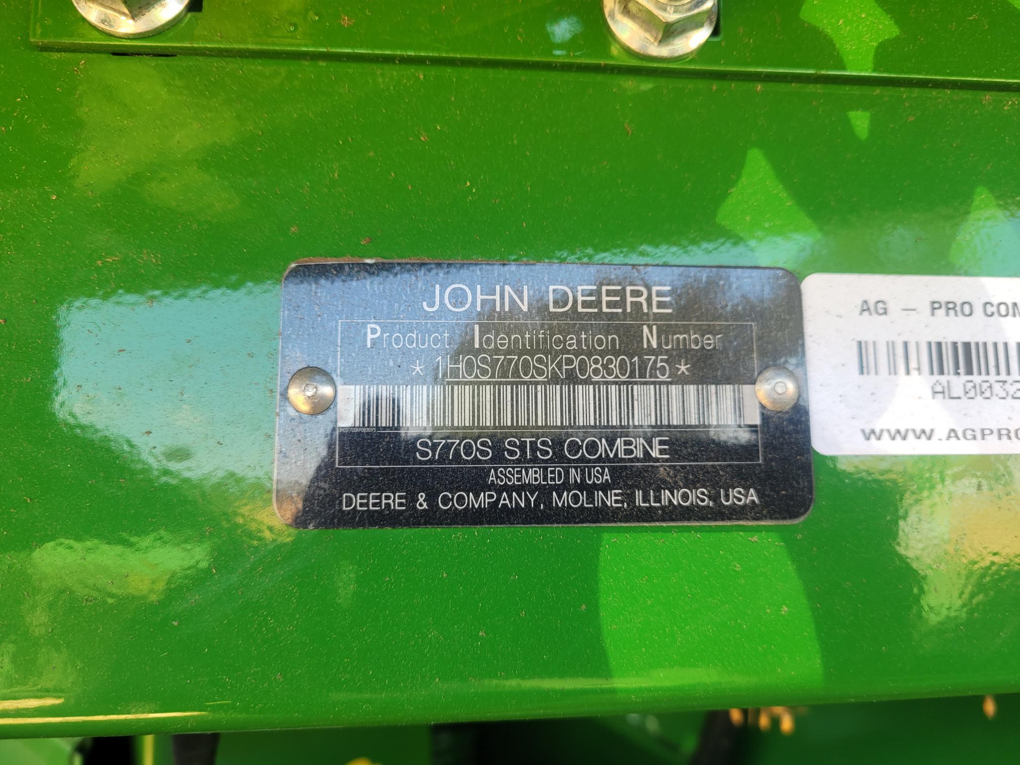 2024 John Deere S770 Image 12