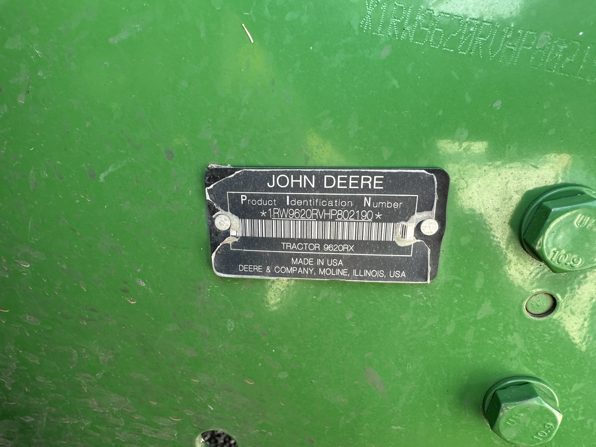  2017 John Deere 9620RX at Heritage Tractor in Pontiac, IL