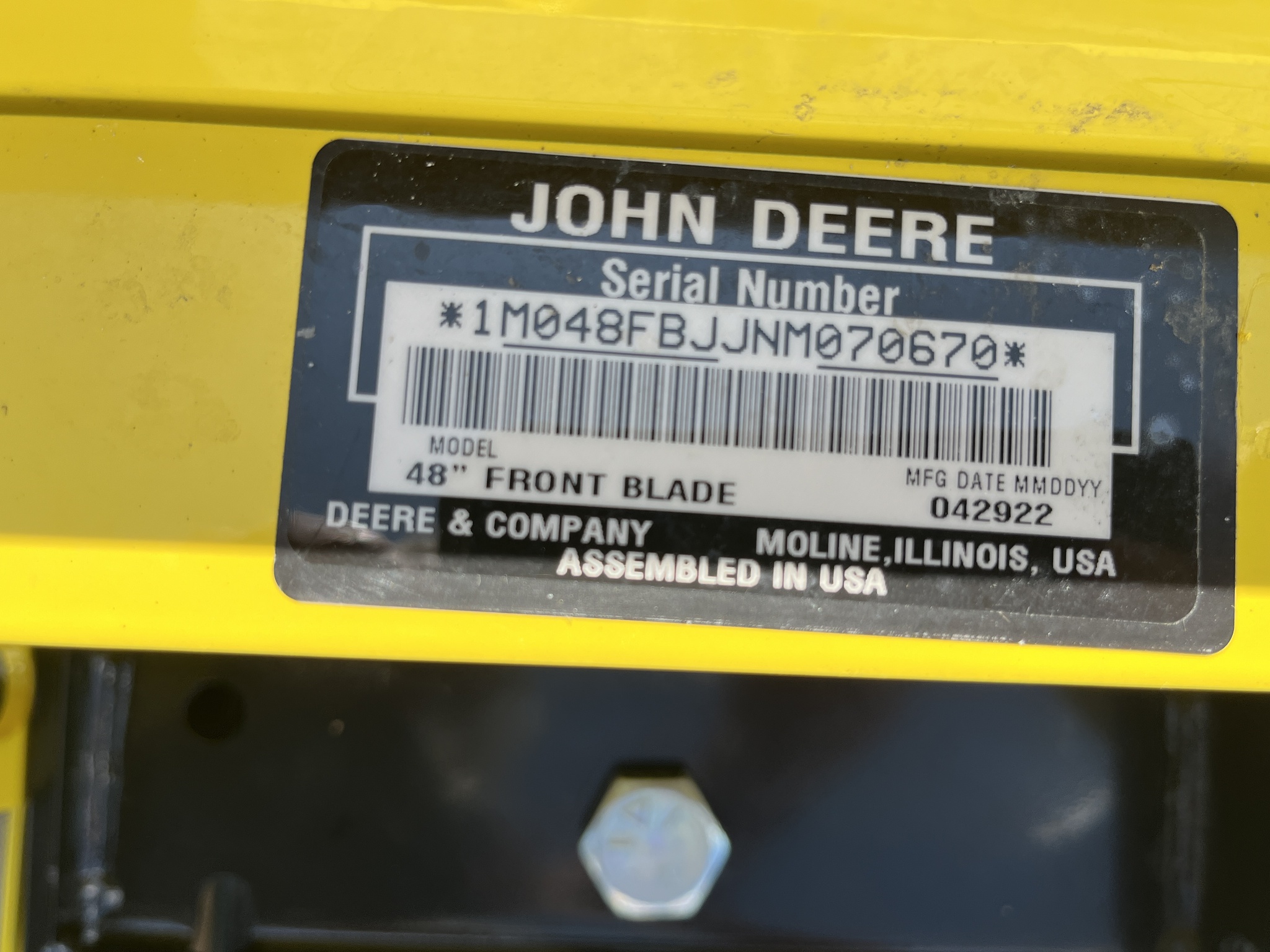 2022 John Deere X390 Image 20