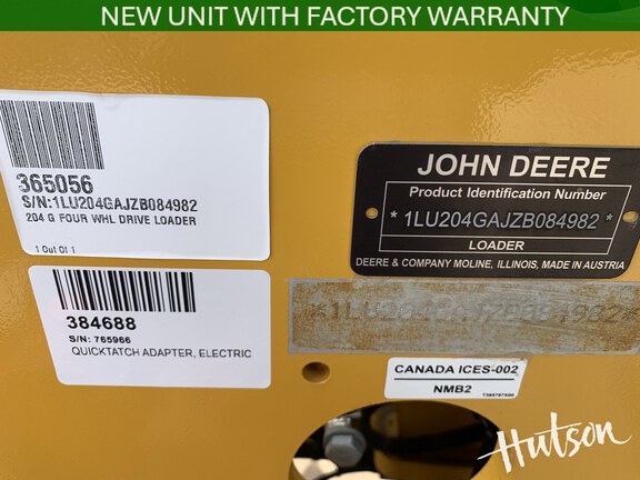 Photo of 2024 John Deere 204 G