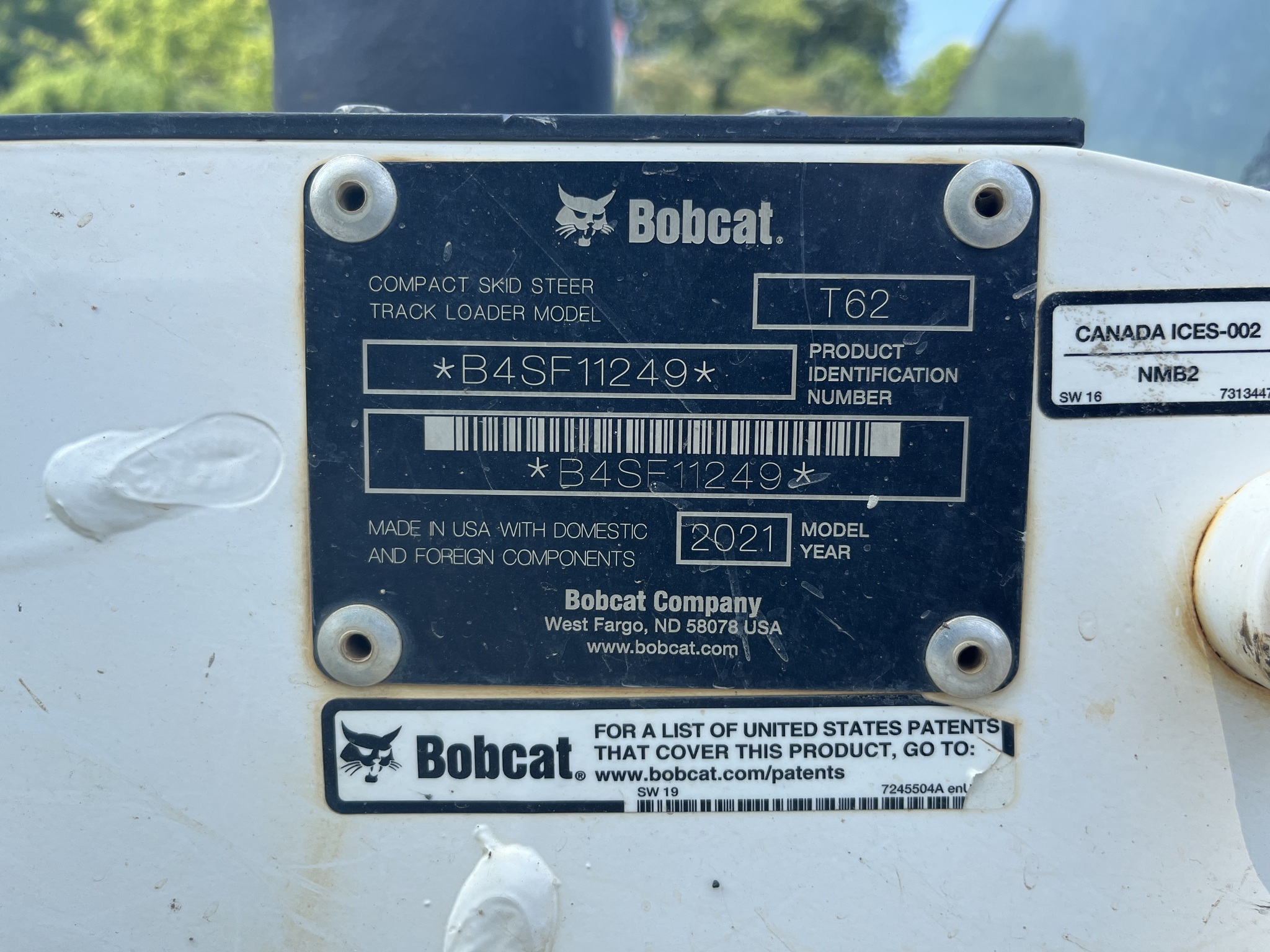 2021 Bobcat T62 Image 8
