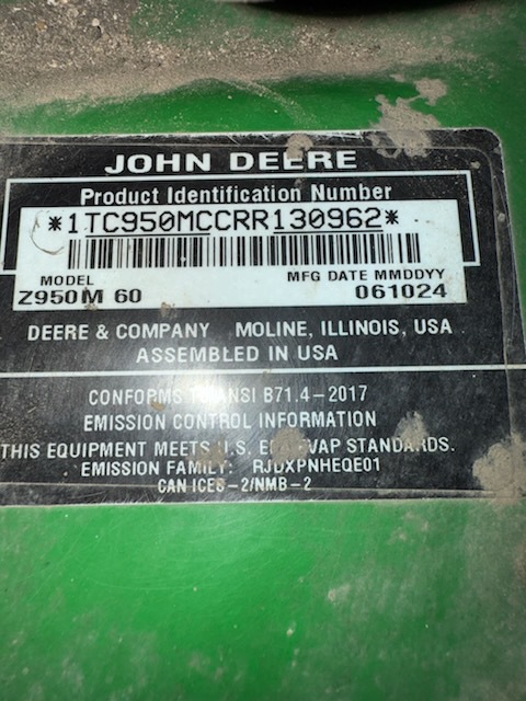 2024 John Deere Z950M Image 7