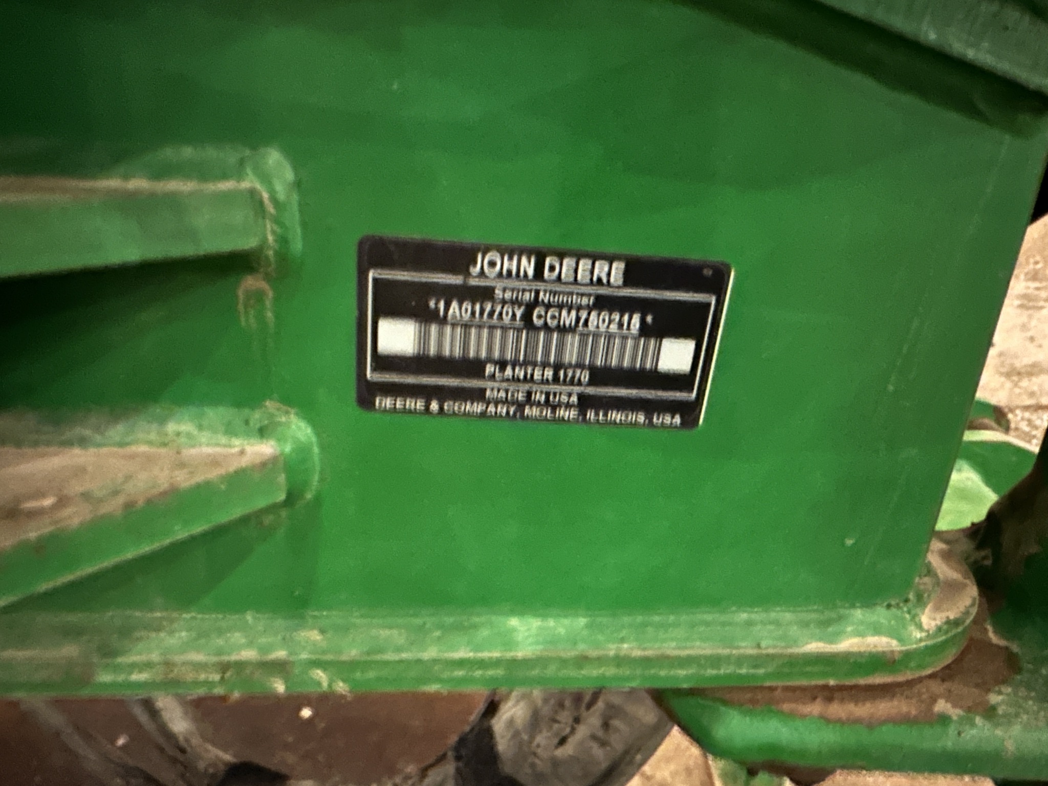 2012 John Deere 1770NT Image 10