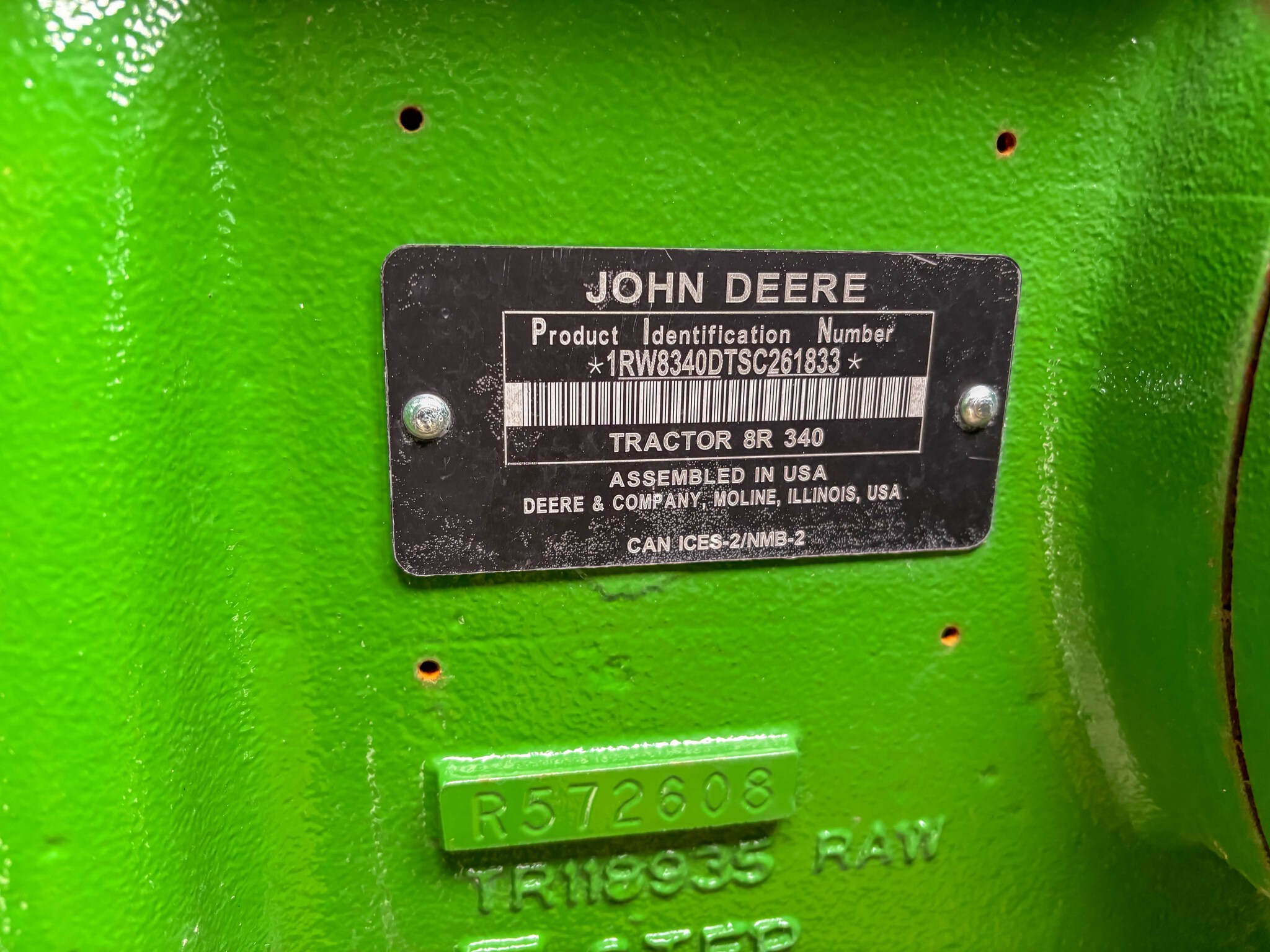 Used 2025 John Deere 8R 340 Row Crop Tractors at Koenig Equipment in Urbana, OH - PhotoXL33