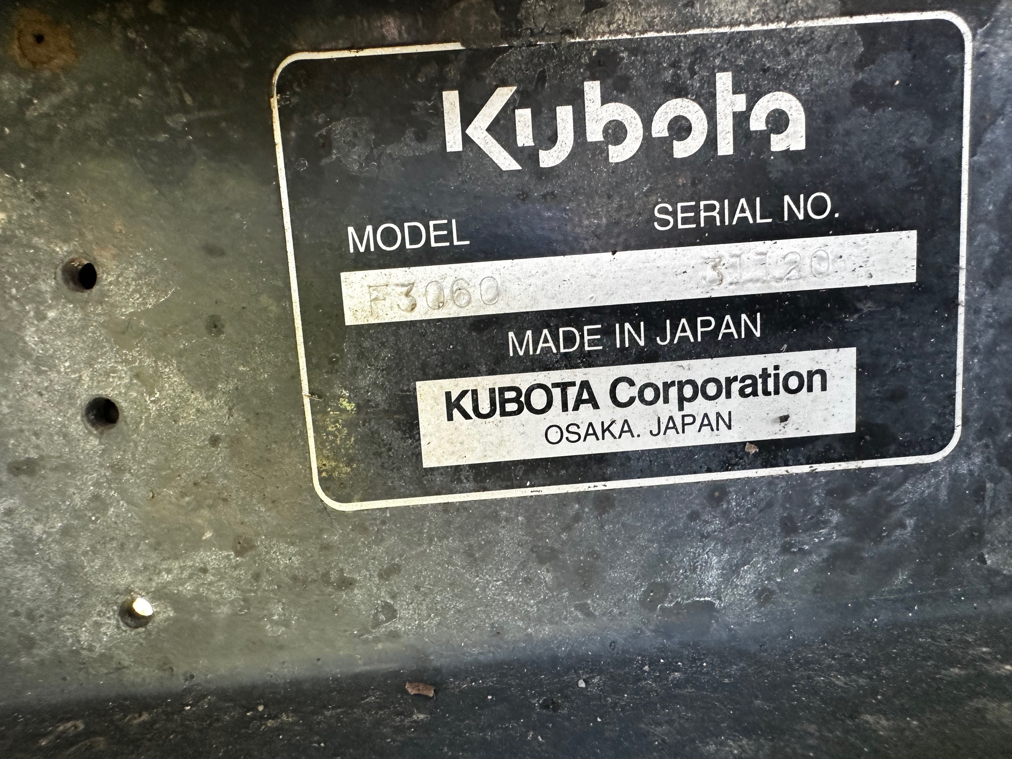 Kubota F3060 Image 15