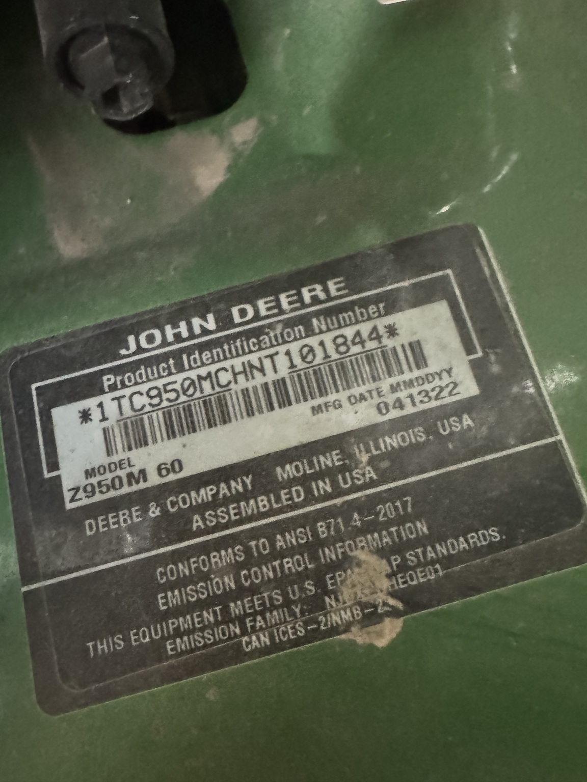 2022 John Deere Z950M Image 7