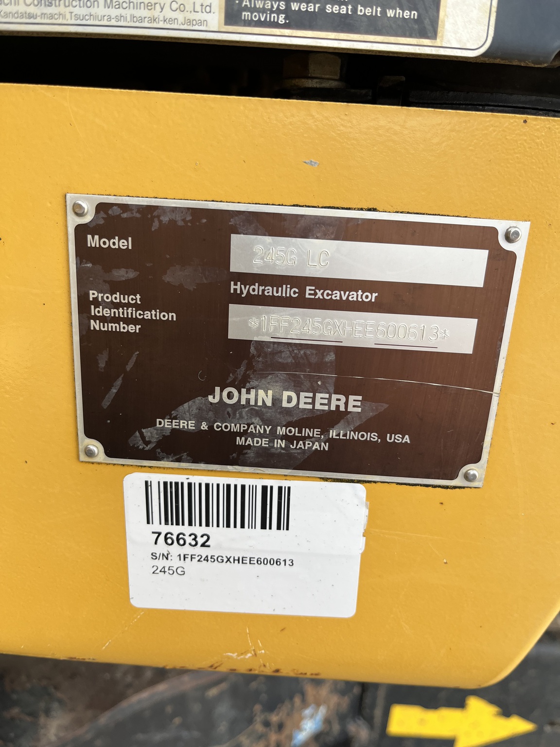 2015 John Deere 245G LC Image 10