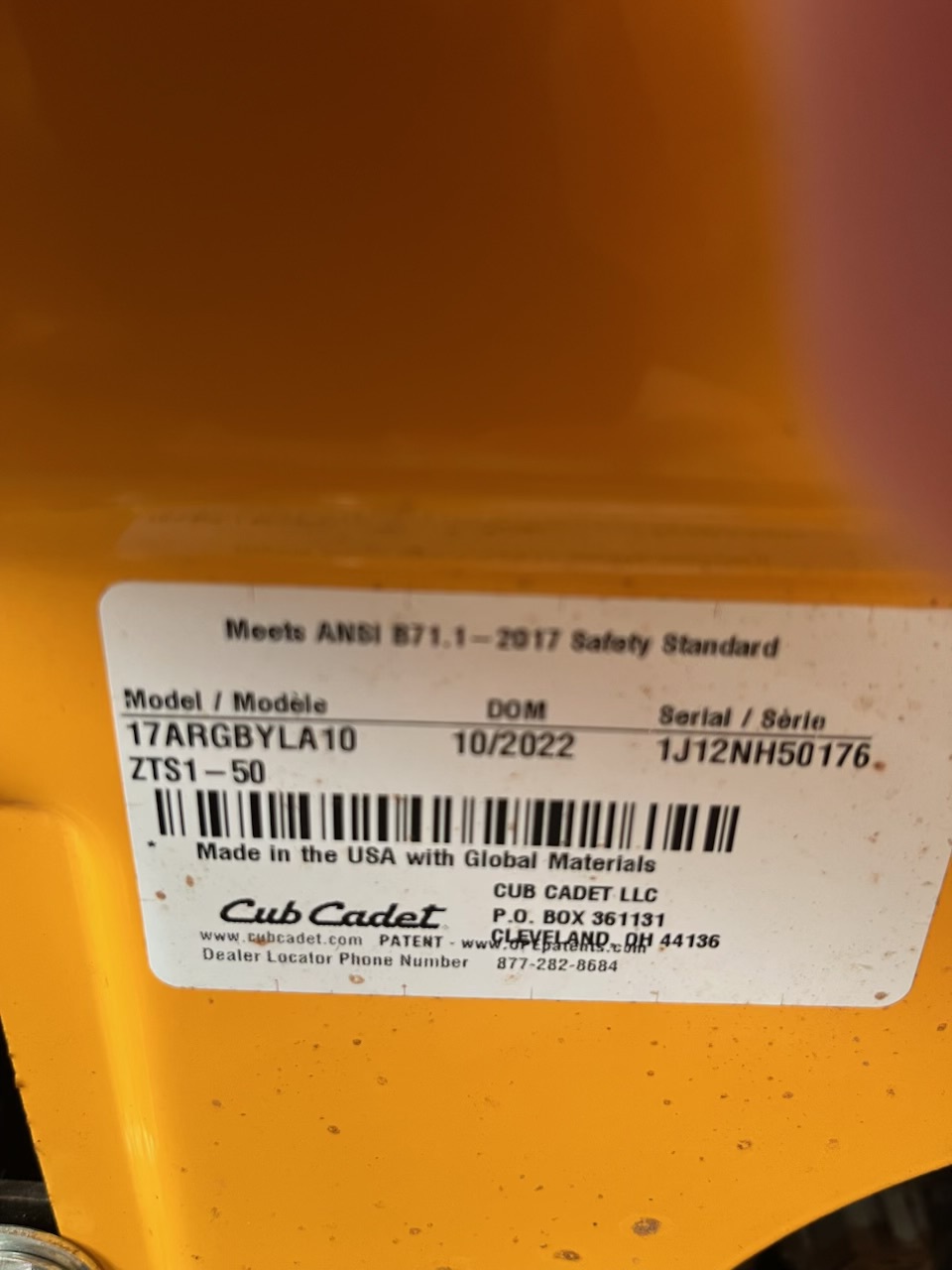 2022 Cub Cadet ZTS1 50 Image 2