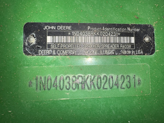 Photo of 2020 John Deere R4038