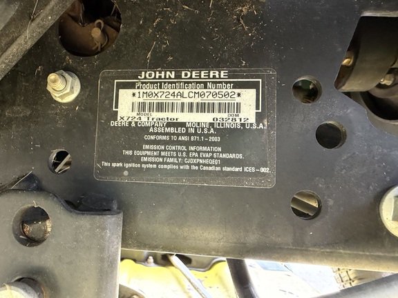 2012 John Deere X724 - Photo22