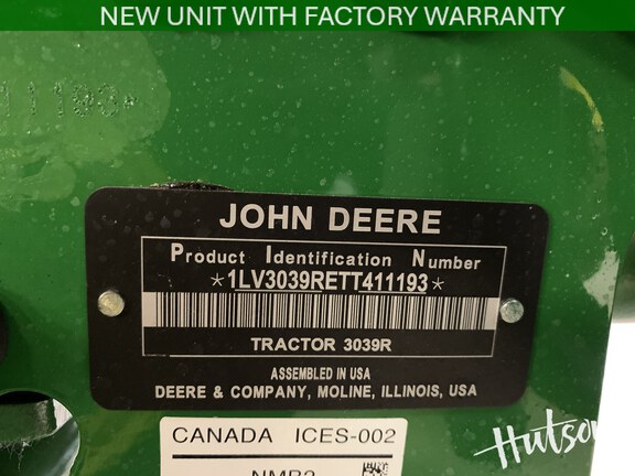 Photo of 2026 John Deere 3039R