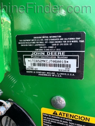 2018 John Deere 652M Image 6