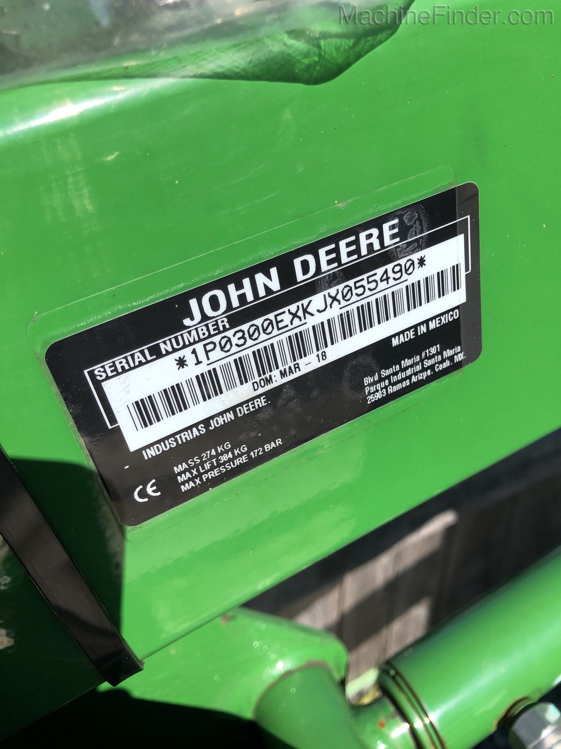 2018 John Deere 300E Loader Image 6