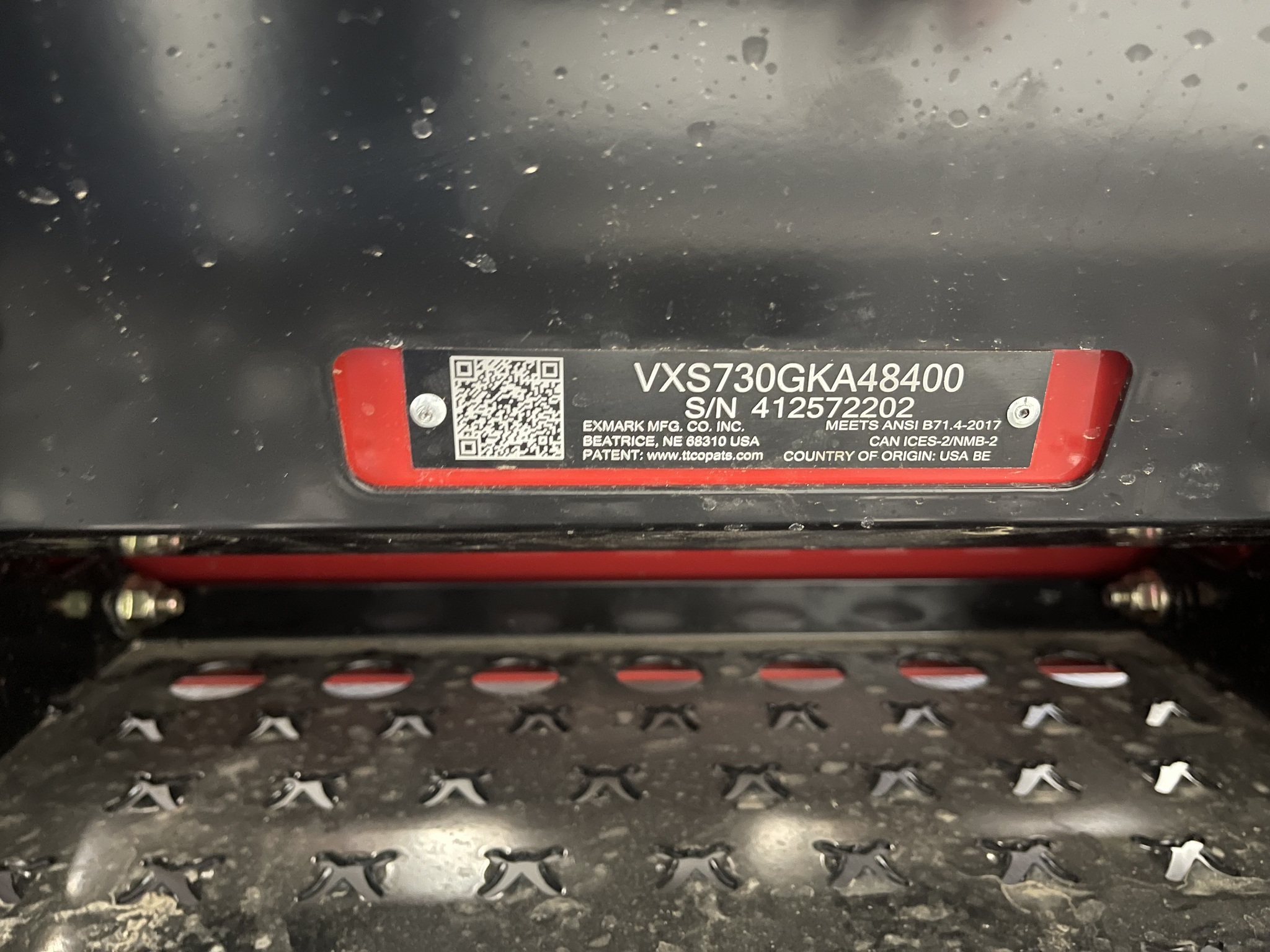  2022 Exmark VXS730GKA48400 at Heritage Tractor in Bloomington, IL