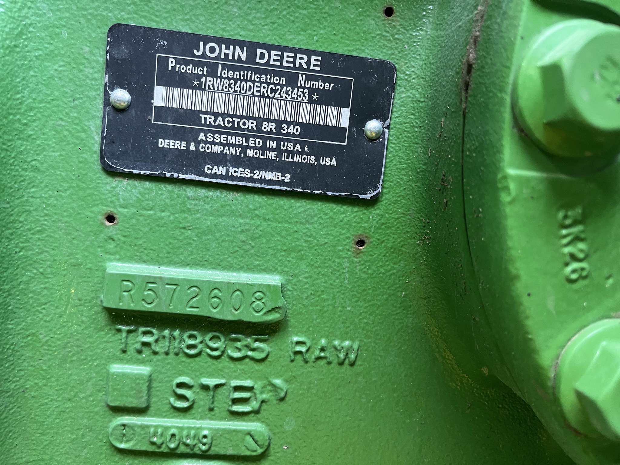  2024 John Deere 8R 340 at Heritage Tractor in Monmouth, IL