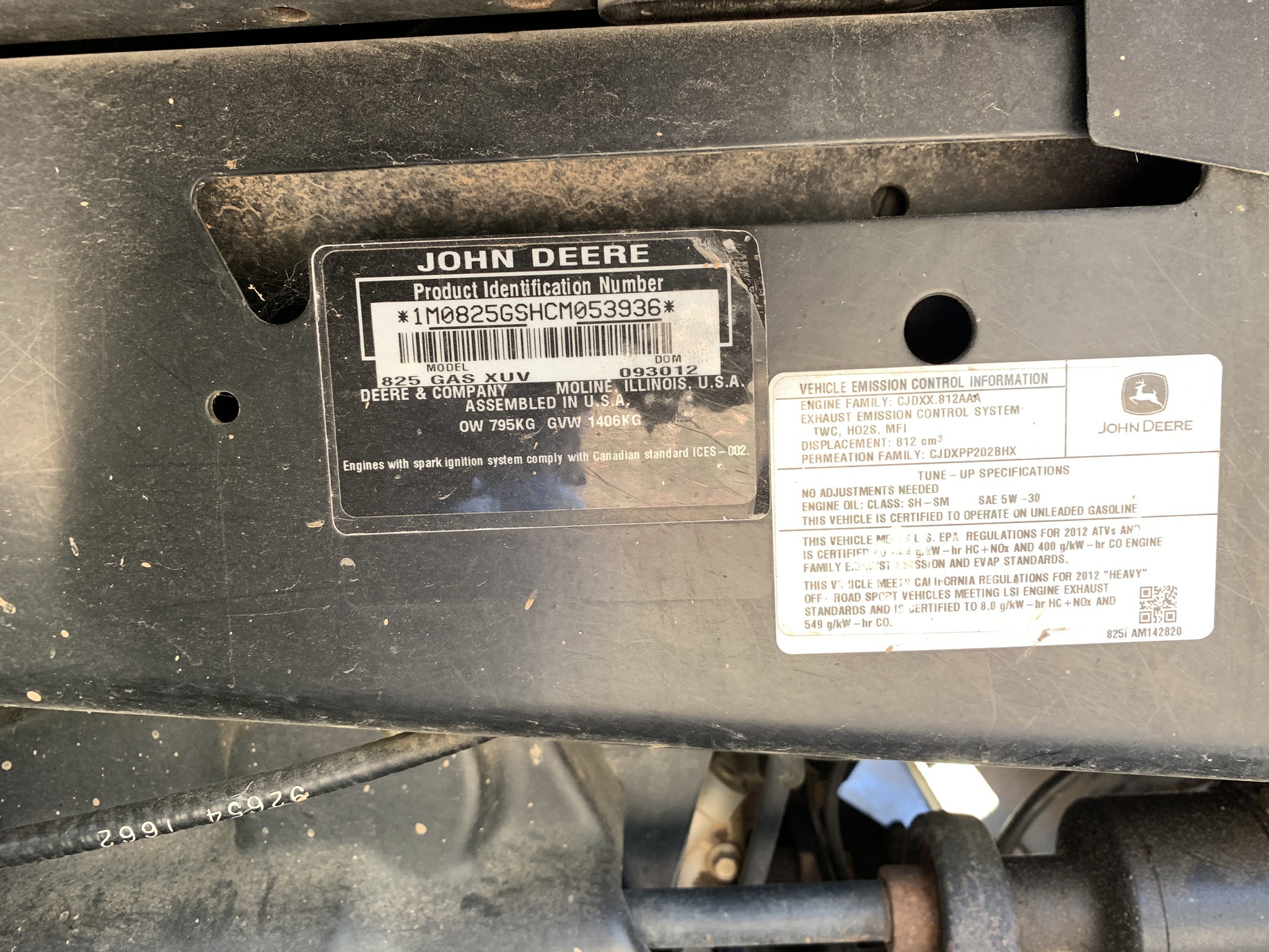  2012 John Deere XUV 825I at Heritage Tractor in Lebanon, MO