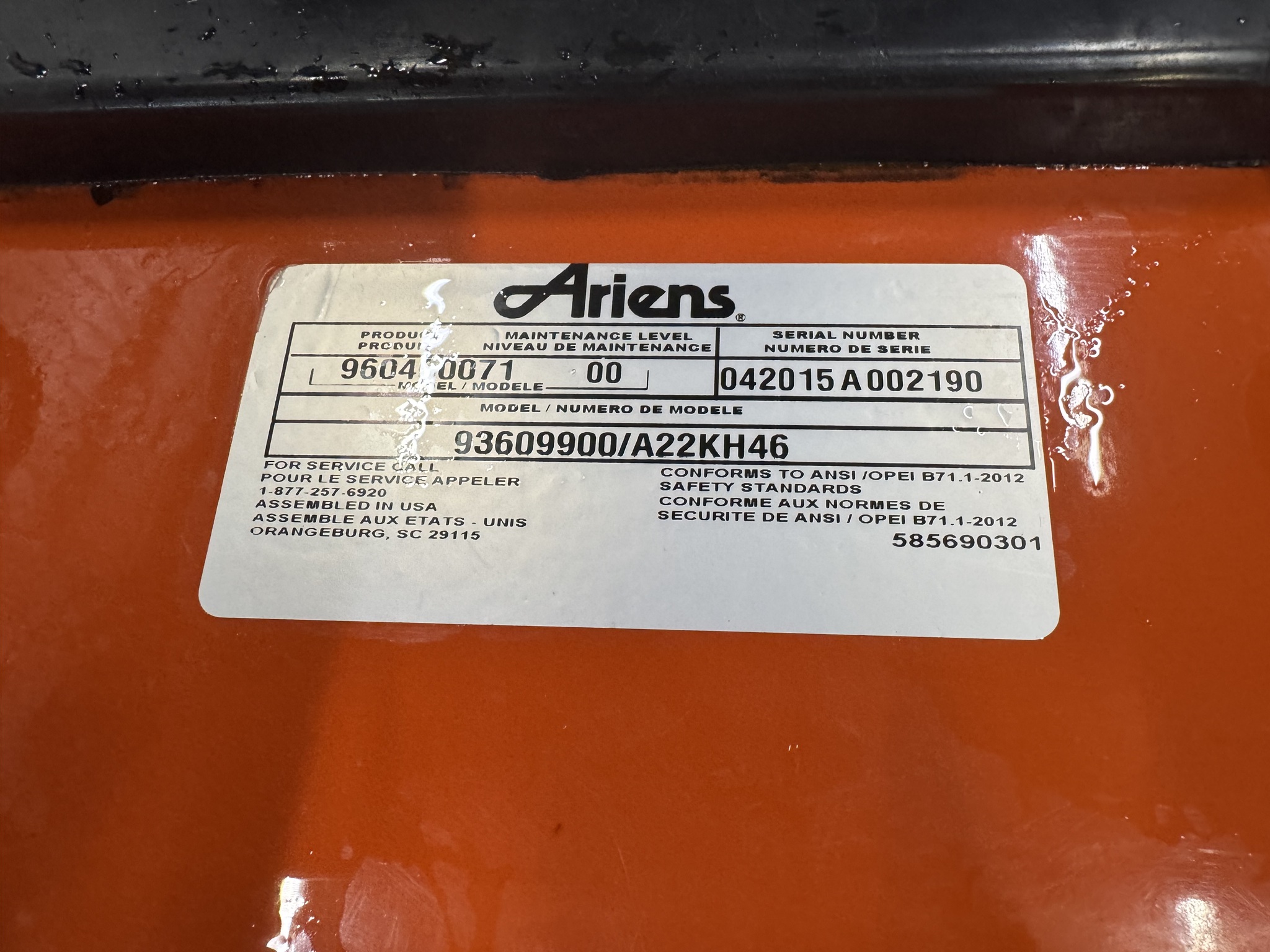 2015 Ariens 46 Image 8