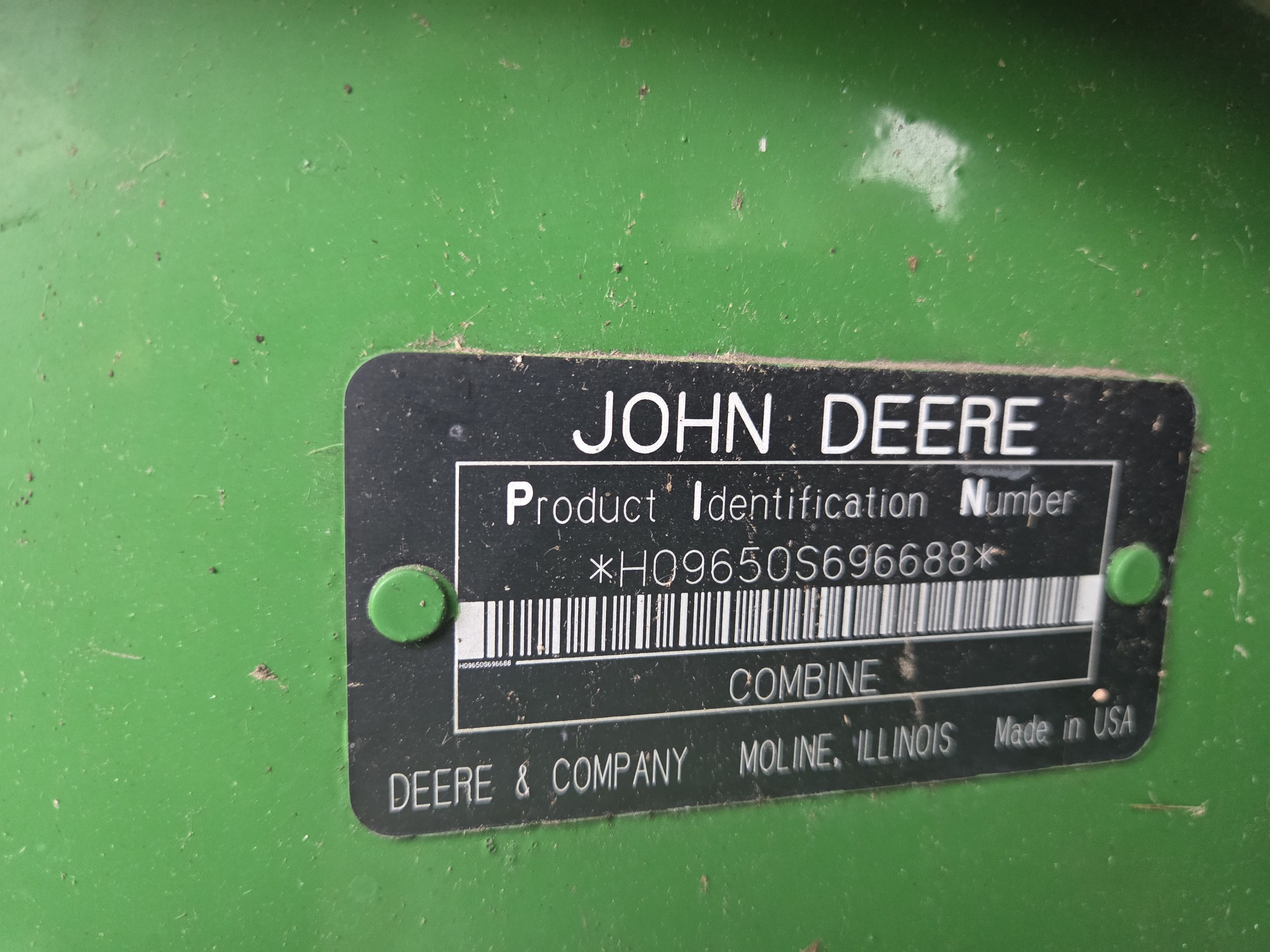  2002 John Deere 9650 STS at Heritage Tractor in Lacon, IL