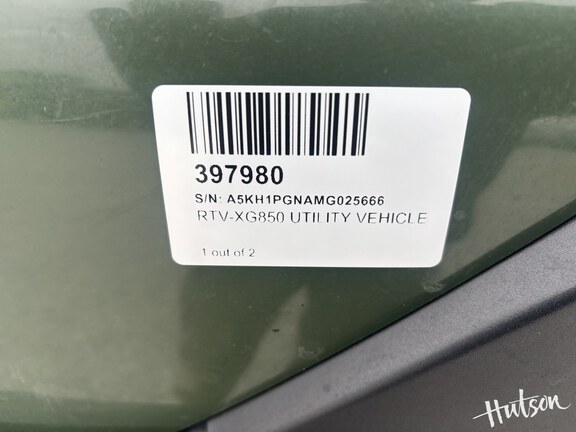 Photo of 2021 Kubota RTV-XG850