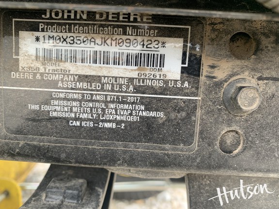 Photo of 2019 John Deere X350