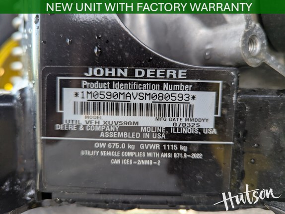 Photo of 2025 John Deere XUV 590M