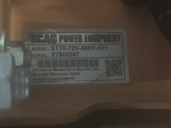 Photo of 2024 Scag STTII-72V-40BV-EFI