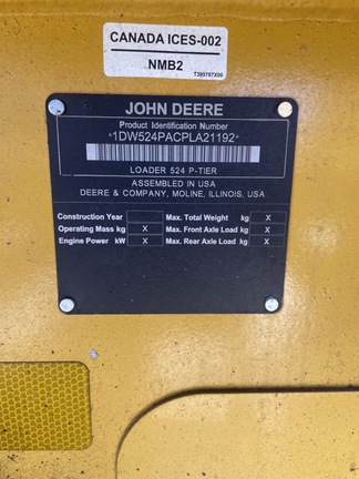 2024 John Deere 524 P