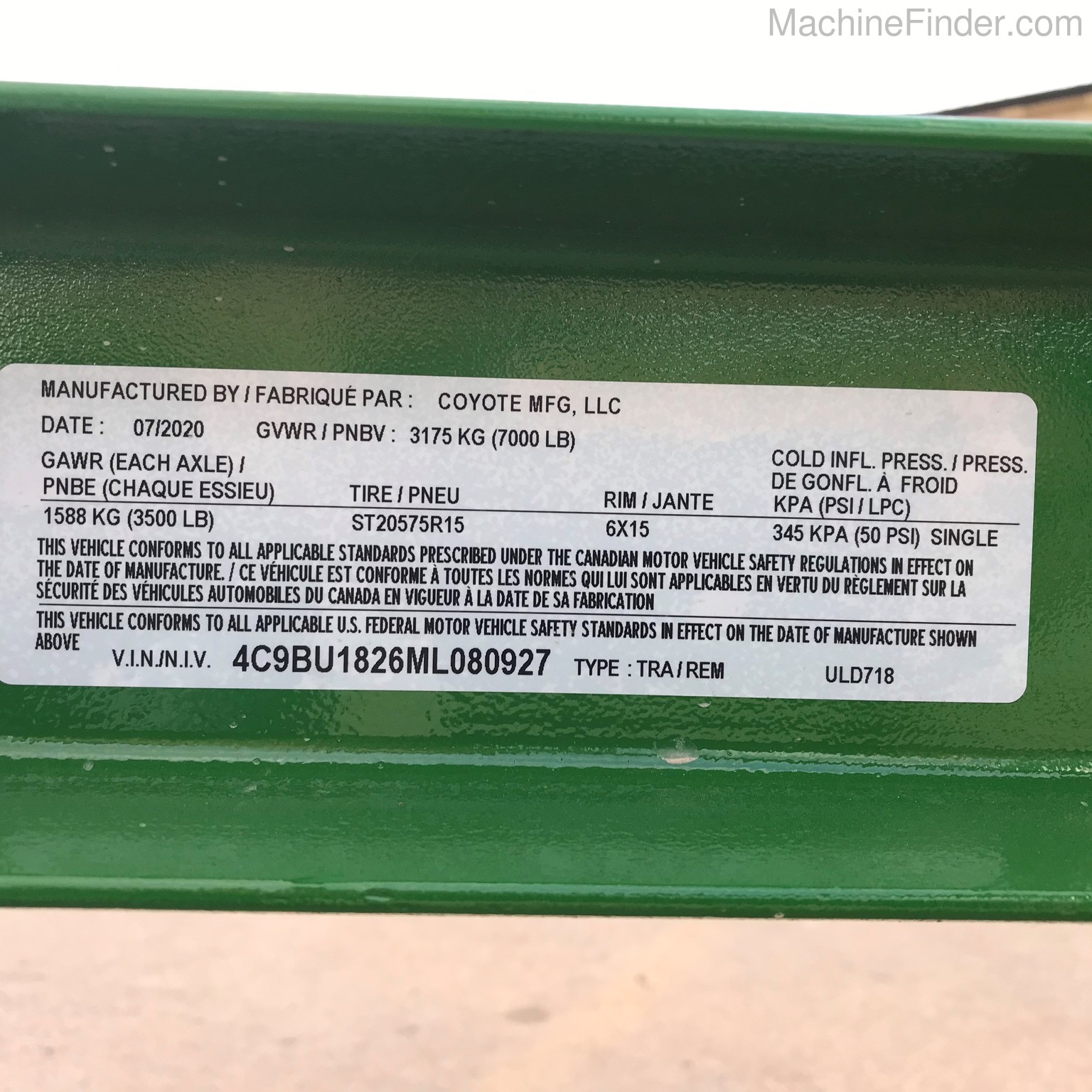 2020 Coyote RENEGADE 7X18 Image 7