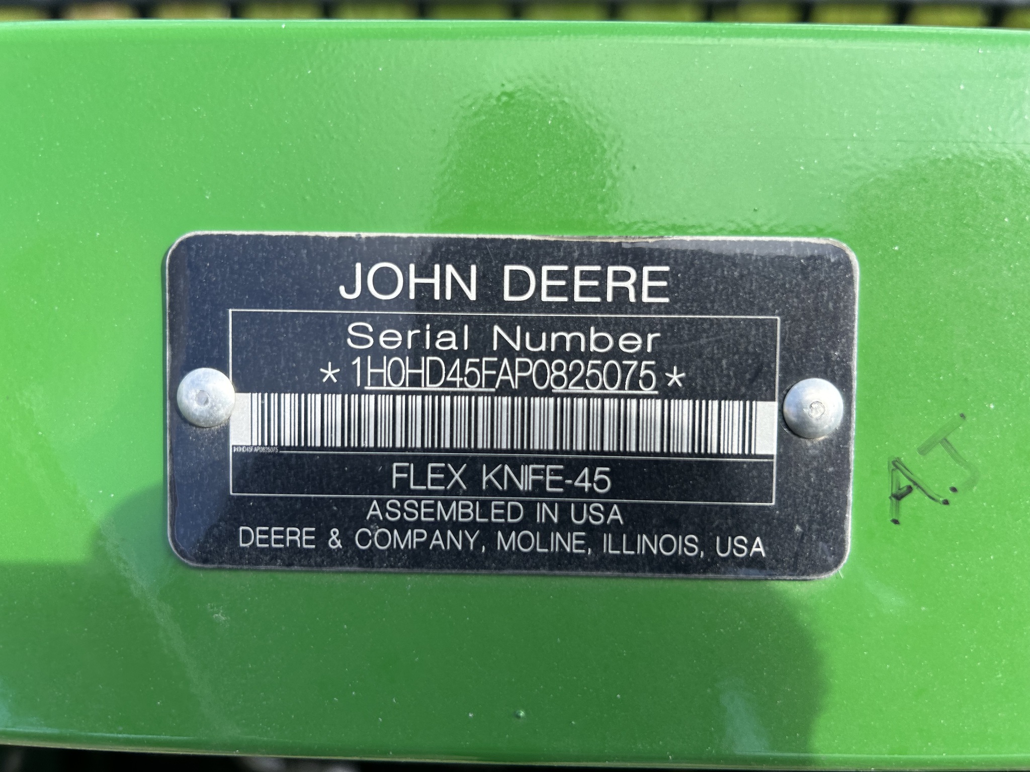  2023 John Deere HD45F at Heritage Tractor in Brimfield, IL