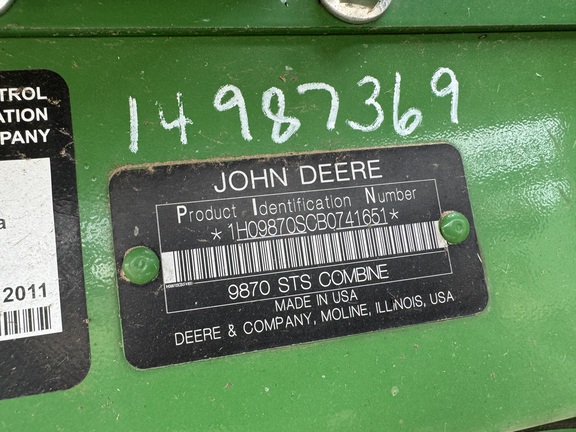 Photo of 2011 John Deere 9870 STS