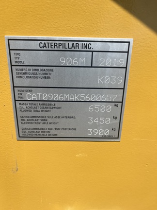 2019 Caterpillar 906M (7th thumbnail)