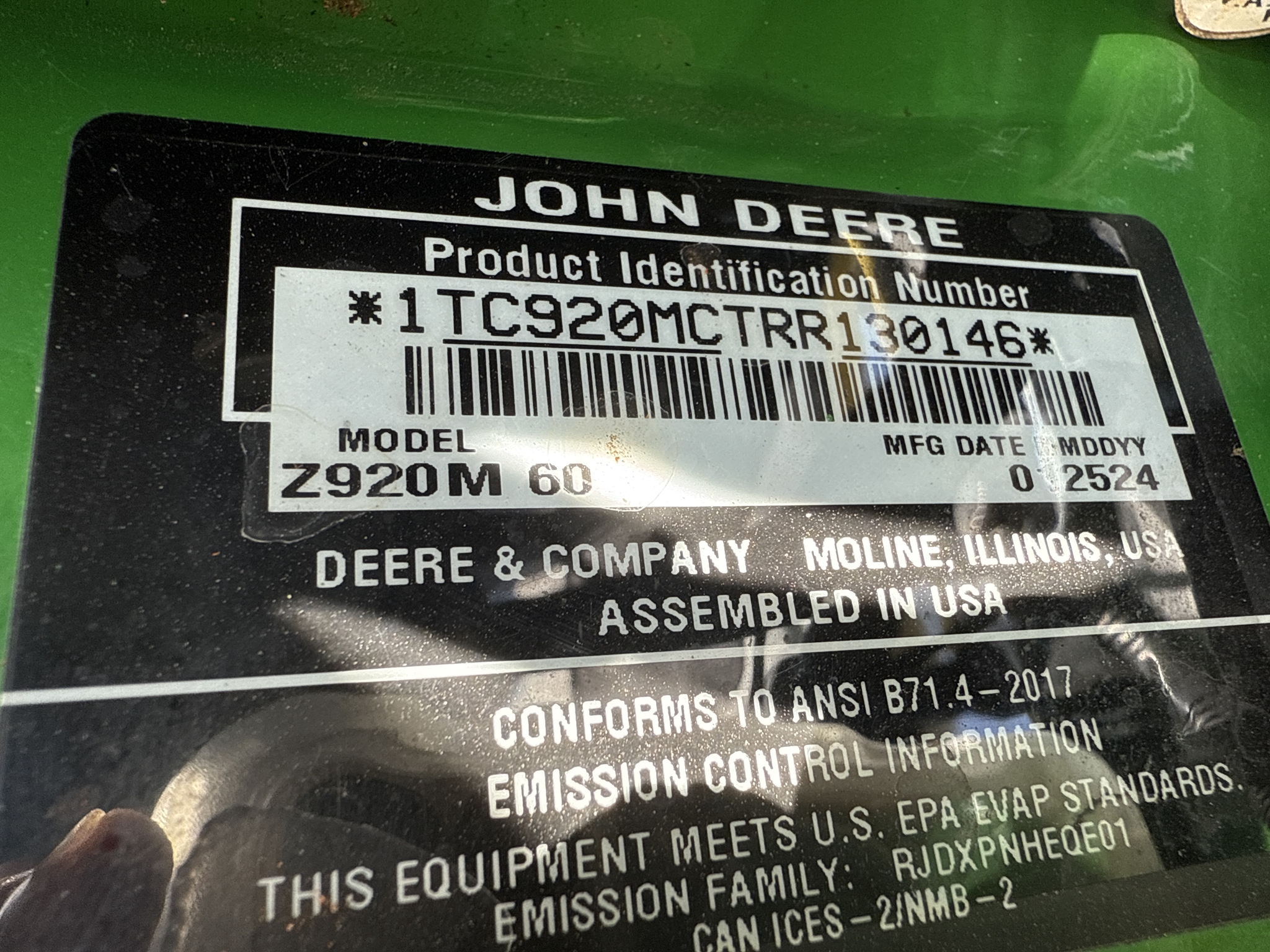 2024 John Deere Z920M Image 22