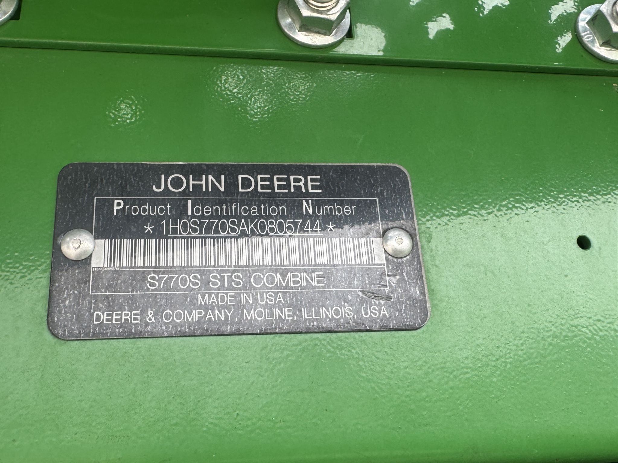 2019 John Deere S770 Image 20