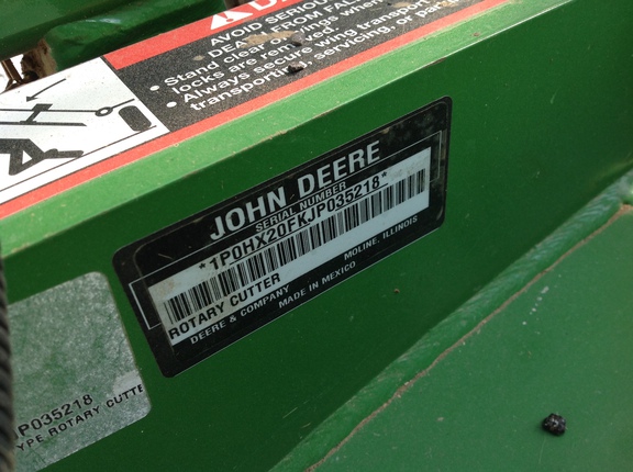 Photo of 2018 John Deere HX20