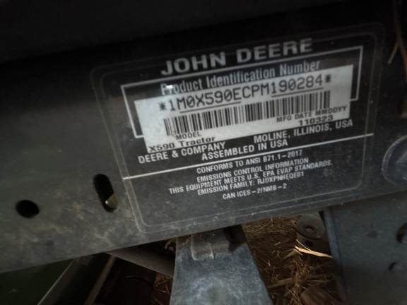 Used 2024 John Deere X590 Lawn & Garden Tractors at Koenig Equipment in Greenville, OH - Photo11