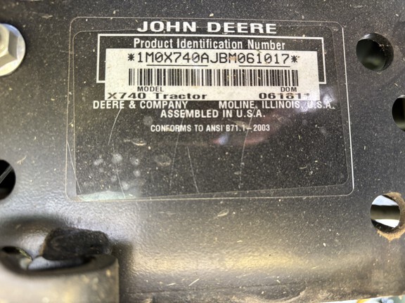 Used 2011 John Deere X740 Lawn & Garden Tractors at Koenig Equipment in Germantown, OH - Photo19