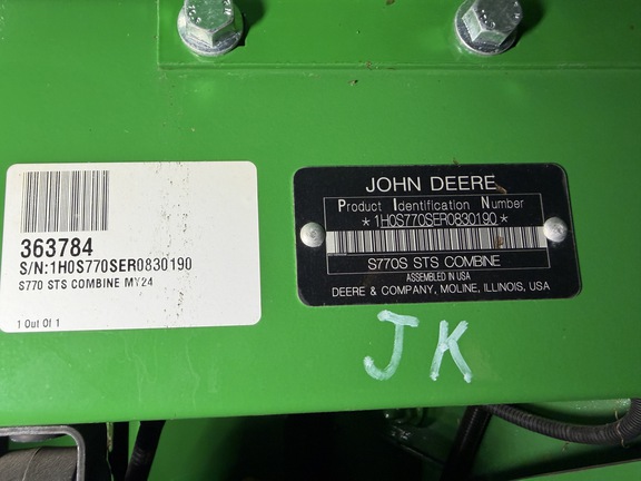 Photo of 2024 John Deere S770