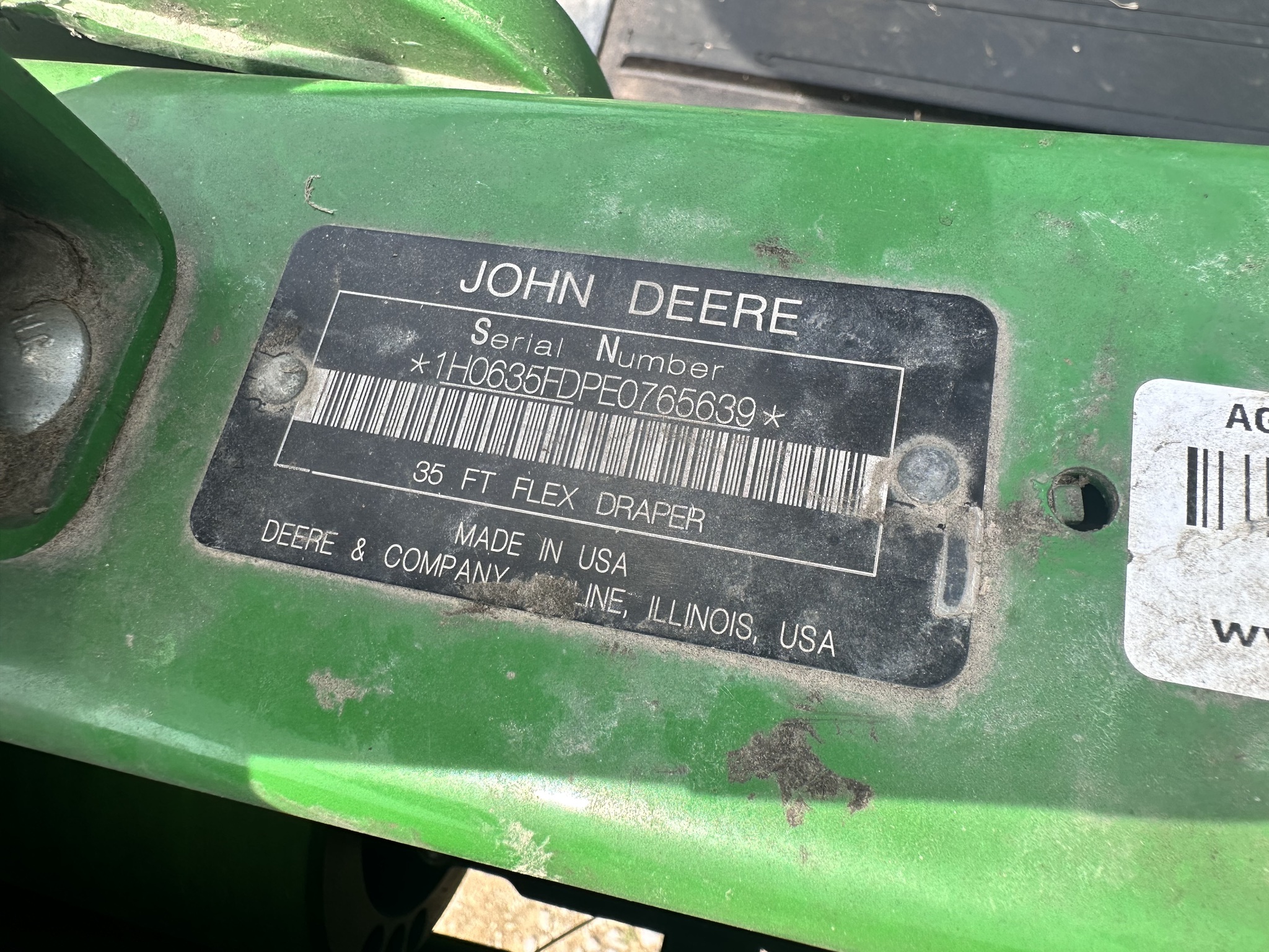 2014 John Deere 635FD Image 9
