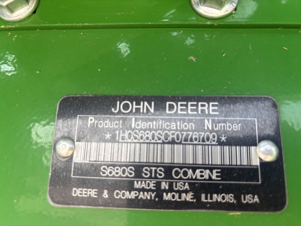2015 John Deere S680 Image 12
