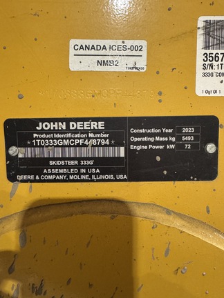 Photo of 2023 John Deere 333G