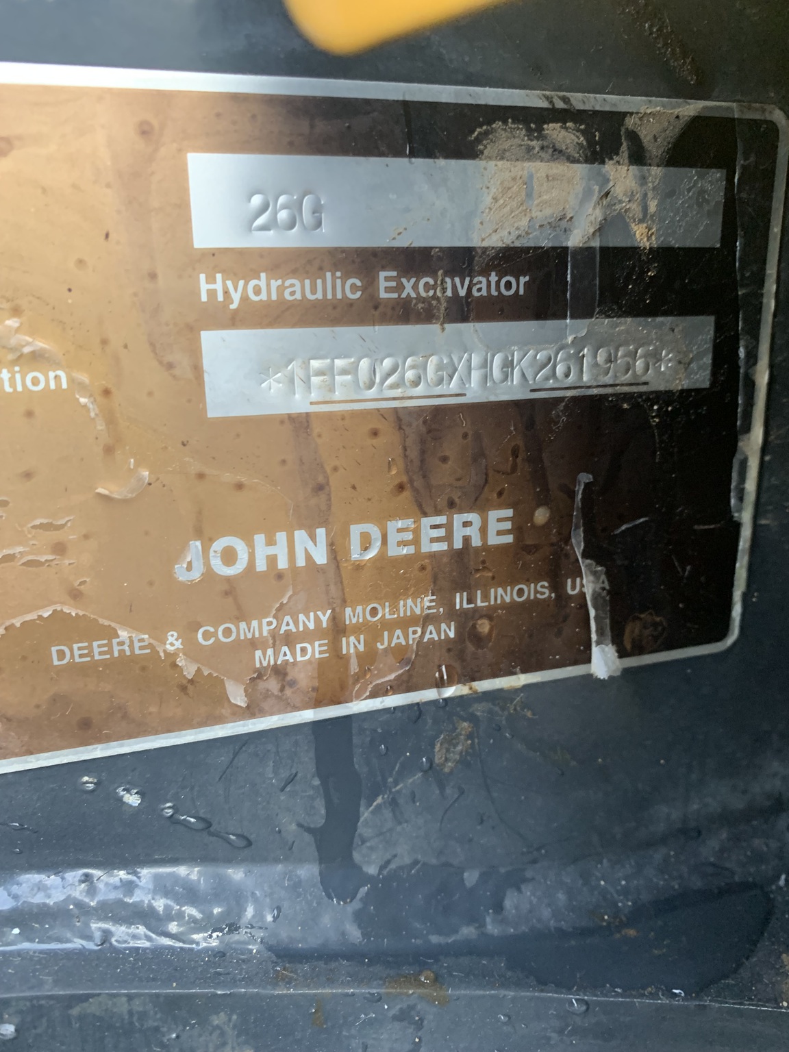 2017 John Deere 26G Image 11