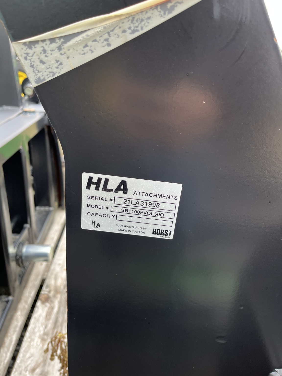 2021 Horst SB5000 FRAME VOLVO L50 Image 3